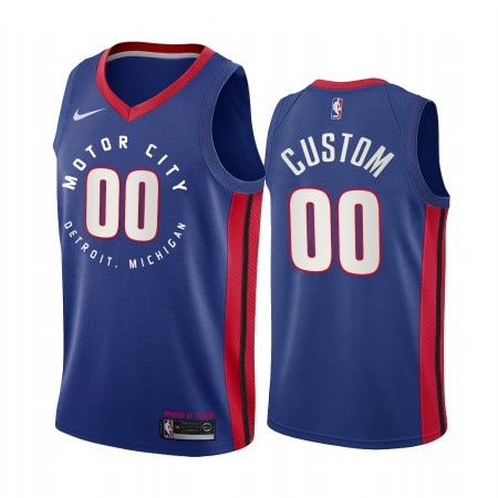 Herren NBA Detroit Pistons Trikot Benutzerdefinierte 2020-21 City Edition Swingman